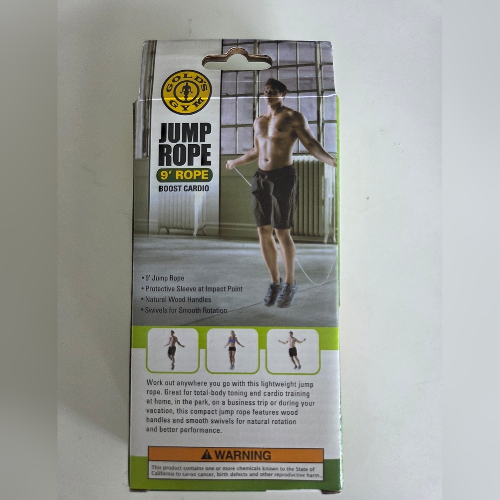 Gold's Gym Jump Rope 9 Inch NEW** In Box - Picture 2 of 4